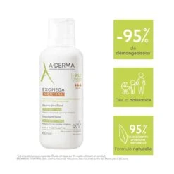 A Derma EXOMEGA CONTROL - Baume Émollient Anti-Grattage - Visage Et Corps - Peaux Sèches à Tendance Atopique, 400ml -Boticinal Powersanté Soldes Boutique 03282770149722 82a49273 6444 443e 99ec 37dcc686e598