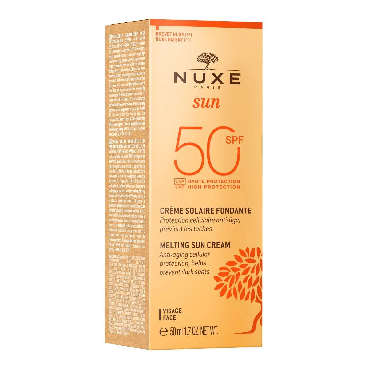NUXE SUN - Crème Solaire Fondante SPF50 - Visage - Tous Types De Peaux, 50ml 8 NUXE SUN - Crème Solaire Fondante SPF50 - Visage - Tous Types De Peaux, 50ml – Image 6