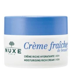 NUXE CRÈME FRAÎCHE DE BEAUTÉ - Crème Riche Hydratante 48h - Visage - Peaux Sèches à Très Sèches, 50ml