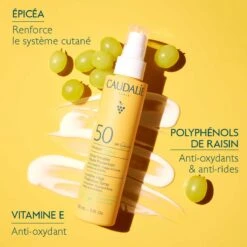 Caudalie VINOSUN PROTECT - Spray Solaire Invisible Haute Protection SPF50 - Visage Et Corps - Tous Types De Peaux, 150ml -Boticinal Powersanté Soldes Boutique 3522931003761 4