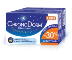CHRONODORM - Mélatonine 1,9mg, 2 Boites De 30 Comprimés Sublinguaux
