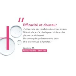 Bioderma CREALINE H2O - Eau Micellaire Démaquillante - Visage Et Yeux - Peaux Sensibles, 500ml -Boticinal Powersanté Soldes Boutique 37f2e3 1