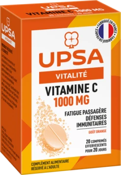 VITALITE - Vitamine C 1000mg, 20 Comprimés Effervescents