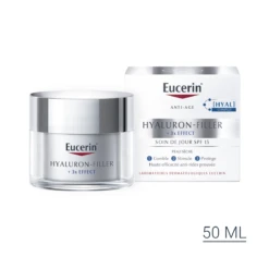 Eucerin HYALURON-FILLER +3X EFFECT - Soin De Jour SPF15 Anti-Âge - Peaux Sèches, 50ml