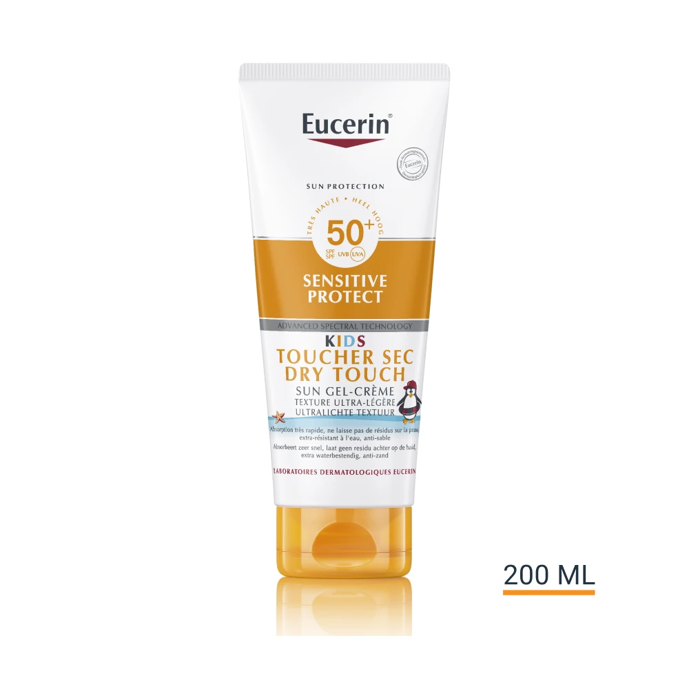Eucerin SUN PROTECTION - Sensitive Protect Kids Gel-Crème Solaire Toucher Sec SPF50+ - Visage Et Corps - Peaux Sensibles, 200ml 3 Eucerin SUN PROTECTION - Sensitive Protect Kids Gel-Crème Solaire Toucher Sec SPF50+ - Visage Et Corps - Peaux Sensibles, 200ml