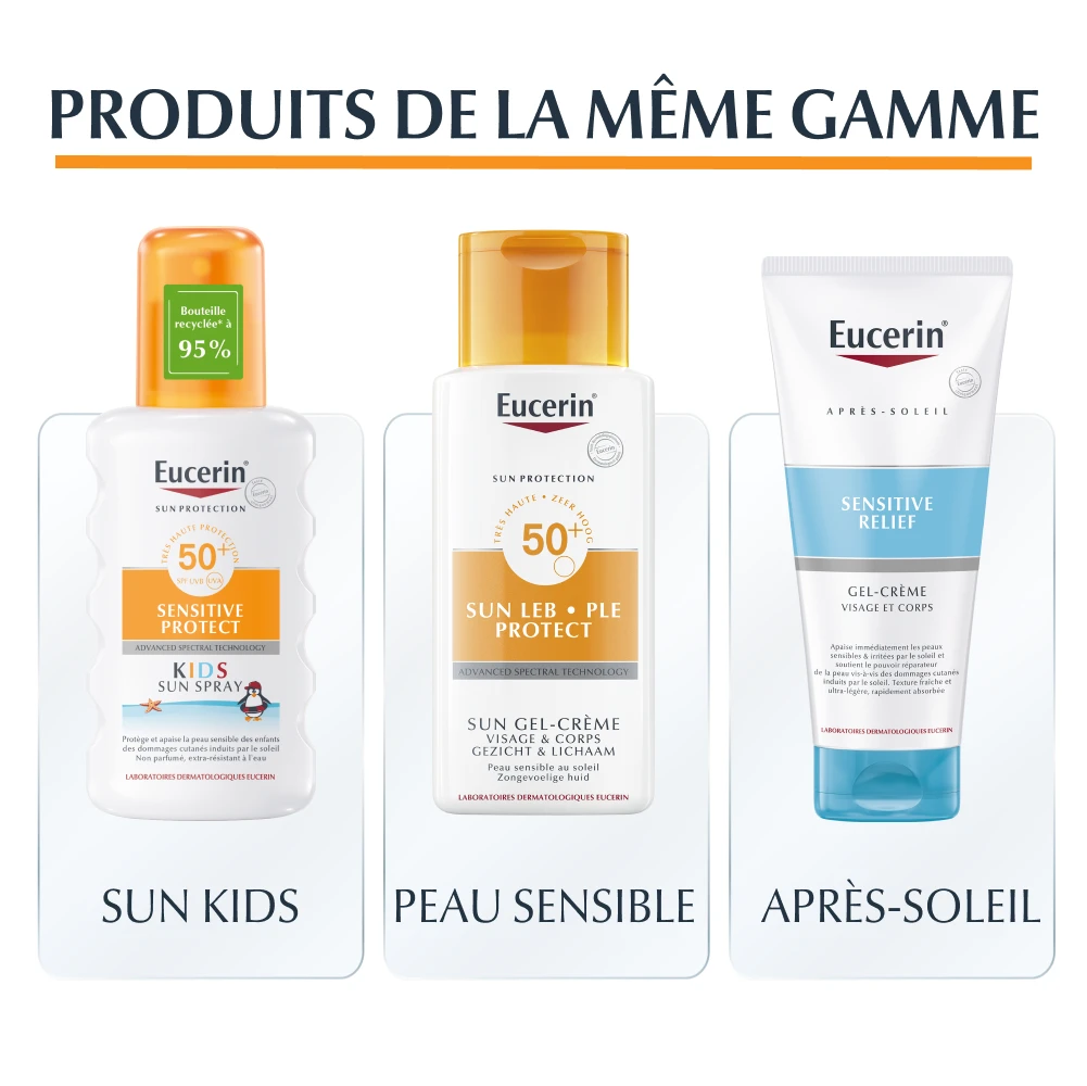 Eucerin SUN PROTECTION - Sensitive Protect Kids Gel-Crème Solaire Toucher Sec SPF50+ - Visage Et Corps - Peaux Sensibles, 200ml 8 Eucerin SUN PROTECTION - Sensitive Protect Kids Gel-Crème Solaire Toucher Sec SPF50+ - Visage Et Corps - Peaux Sensibles, 200ml – Image 6