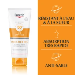 Eucerin SUN PROTECTION - Oil Control Gel-Crème Solaire Toucher Sec SPF50+ - Corps - Tous Types De Peaux, 200ml -Boticinal Powersanté Soldes Boutique 4005900686367 3 1