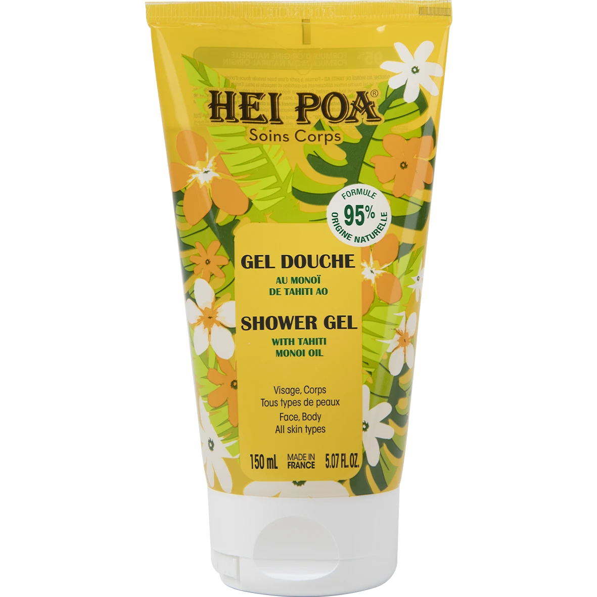 Gel Douche Au Monoï De Tahiti AO - Visage Et Corps - Tous Types De Peaux, 150ml 3 Gel Douche Au Monoï De Tahiti AO - Visage Et Corps - Tous Types De Peaux, 150ml