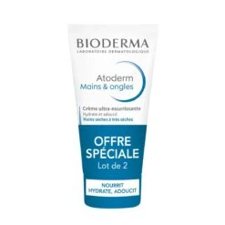 Bioderma ATODERM - Mains & Ongles - Duo Crème Ultra-Nourrissante - Mains Sèches à Très Sèches, 2x50ml