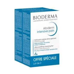 Bioderma ATODERM - Pain Savon Surgras Nettoyant Ultra Apaisant - Peaux Sensibles Sèches à Très Sèches, 2x150g