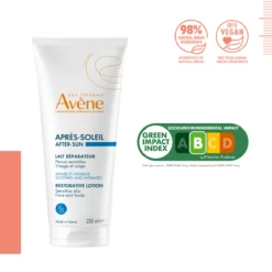 Avène SOLAIRE - Lait Réparateur Après-Soleil - Visage Et Corps - Peaux Sensibles, 200ml -Boticinal Powersanté Soldes Boutique av sun care after sun restorative lotion front 200ml en 3282770154221