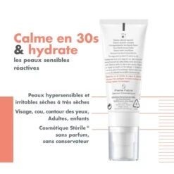 Avène TOLERANCE CONTROL - Baume Apaisant Restaurateur - Visage - Peaux Réactives Et Sèches, 40ml -Boticinal Powersanté Soldes Boutique avene tolerance control baume apaisant restaurateur 40ml boticinal 2