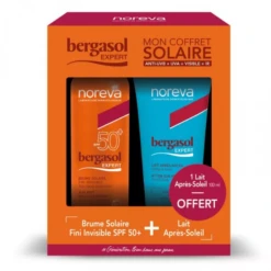 BERGASOL EXPERT - Coffret Brume Solaire SPF50+ 150ml + Lait Après-Soleil 100ml Offert