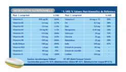 VITALITÉ 50+ - Énergie + Défenses Immunitaires Vitamines B6 B12 C D & Fer Adulte 50+, 90 Comprimés -Boticinal Powersanté Soldes Boutique bion3 vitality50 si0 back fr 90 83401546943184