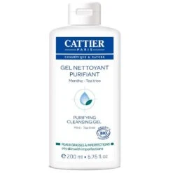 CATTIER Gel Nettoyant Purifiant - Peaux Grasses à Imperfections, 200ml