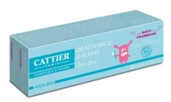 CATTIER KIDS BIO - Dentifrice Enfant Goût Framboise 3-7ans Bio, 50ml