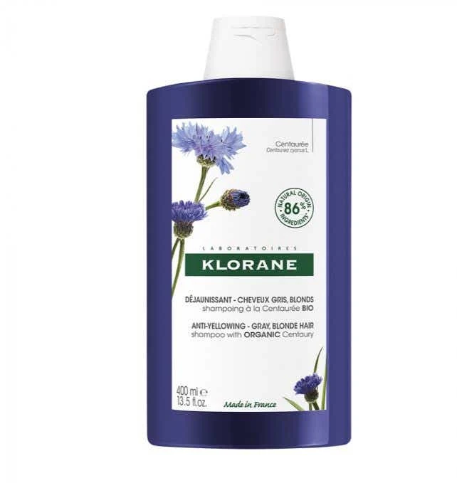 Klorane CENTAUREE BIO - Shampooing Déjaunissant - Cheveux Blancs/Gris, 400ml 3 Klorane CENTAUREE BIO - Shampooing Déjaunissant - Cheveux Blancs/Gris, 400ml