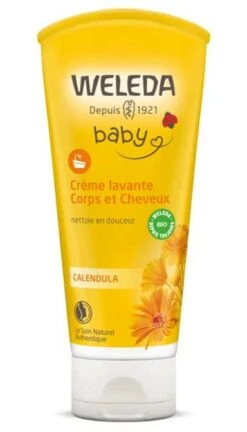Weleda BÉBÉ - Crème Lavante Corps Et Cheveux Au Calendula Bio, 200ml