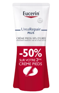 Eucerin UREAREPAIR PLUS - Crème Pieds 10% D’Urée - Peaux Très Sèches, 2x100ml