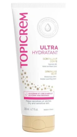 TOPICREM ULTRA-HYDRATANT - Scintillant Corps - Peaux Sensibles Et Sèches, 200ml