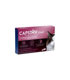 CAPSTAR - Traitement Anti-Puces Pour Chat 11,4mg, 6 Comprimés