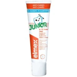 JUNIOR ANTI-CARIES - Dentifrice Protection Caries 6-12 Ans, 75ml -Boticinal Powersanté Soldes Boutique elmex junior anti caries 6 12 ans boticinal6