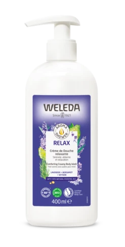 Weleda AROMA SHOWER - Crème De Douche Relax Bio - Tous Types De Peaux, 400ml