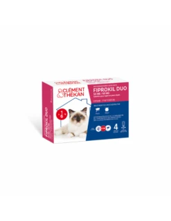 Fiprokil Duo 50mg/60mg Spot-On Chats - De 1 à 6kg, 4 Unités