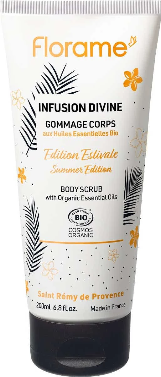 INFUSION DIVINE - Gommage Corps Aux Huiles Essentielles Bio - Tous Types De Peaux, 200ml 3 INFUSION DIVINE - Gommage Corps Aux Huiles Essentielles Bio - Tous Types De Peaux, 200ml
