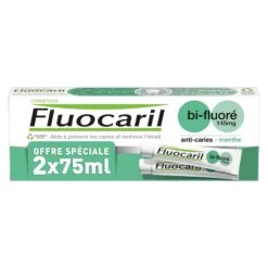 BI-FLUORÉ - Dentifrice à La Menthe, 2x75ml