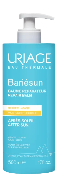 URIAGE BARIÉSUN - Baume Réparateur Après-Soleil - Visage Et Corps - Peaux Echauffées, 500ml