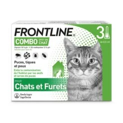Frontline COMBO - Spot-On Chats, 3 Pipettes De 0,5ml