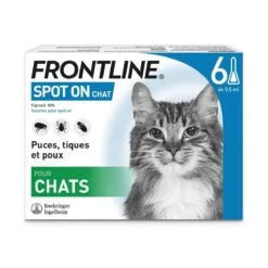 Frontline SPOT-ON - Solution Pour Spot-on Chats, 6 Pipettes De 0,5ml