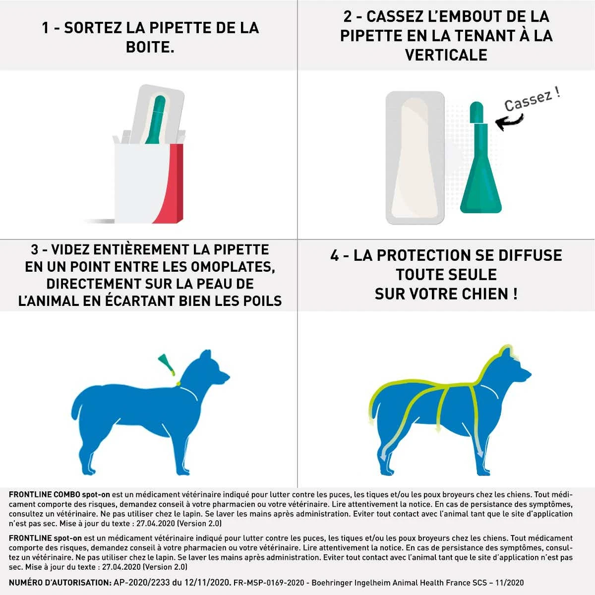Frontline SPOT-ON - Spot-on Chiens - De 10 à 20kg, 4 Pipettes De 1,34ml – Image 5