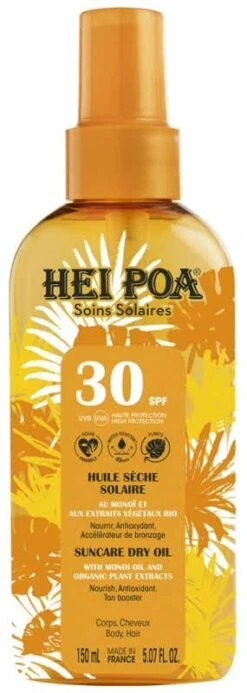 SOLAIRE - Huile Sèche Au MonoïParfum Tiaré SPF30, 150ml