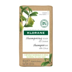 Klorane CÉDRAT - Shampooing Solide - Cheveux Normaux à Gras, 80g