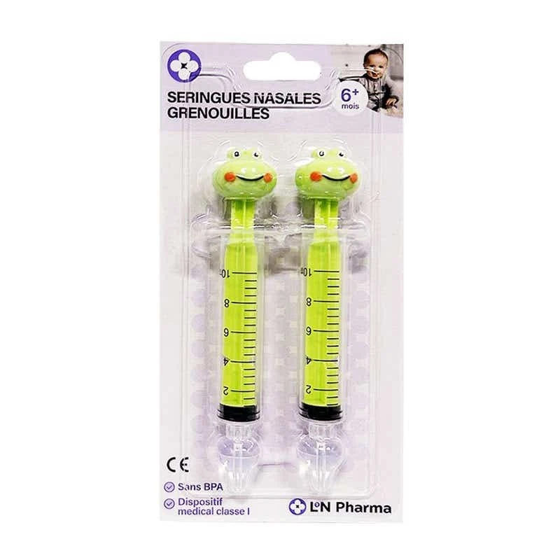 Seringues Nasales Bébé - Grenouilles, 2 Unités