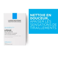 LA ROCHE-POSAY LIPIKAR SURGRAS - Pain Physiologique Anti-Dessèchement, 2x150g -Boticinal Powersanté Soldes Boutique la roche posay soin corps lipikar surgras pain dermatologique anti desssechement 400ml lot de 2 000 3433422499997 extra