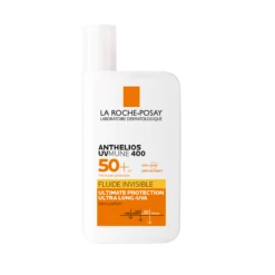 LA ROCHE-POSAY ANTHELIOS UVMUNE 400 - SPF50+ Fluide Solaire Invisible Visage Sans Parfum Peaux Sensibles, 50ml