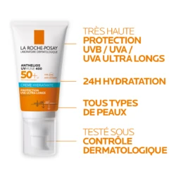 LA ROCHE-POSAY ANTHELIOS UVMUNE 400- SPF50+ Crème Solaire Visage Hydratante Sans Parfum, Peaux Sensibles, 50ml -Boticinal Powersanté Soldes Boutique la roche posay anthelios 3337875797719 other 6