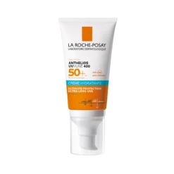 LA ROCHE-POSAY ANTHELIOS UVMUNE 400- SPF50+ Crème Solaire Visage Hydratante Sans Parfum, Peaux Sensibles, 50ml