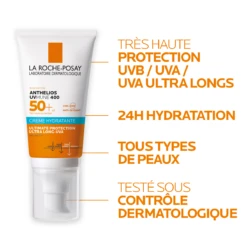 LA ROCHE-POSAY ANTHELIOS UVMUNE 400- SPF50+ Crème Solaire Visage Hydratante Sans Parfum, Peaux Sensibles, 50ml -Boticinal Powersanté Soldes Boutique la roche posay anthelios 3337875797719 result 4