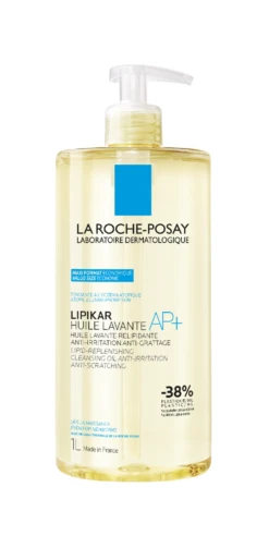 LA ROCHE-POSAY LIPIKAR AP+ - Huile Lavante Peaux Tendance Eczema Atopique, 1L