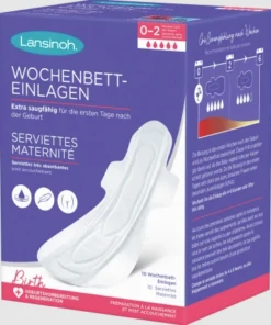 Lansinoh Serviettes Maternité Post-Accouchement, 10 Unités