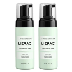 Lierac La Mousse Nettoyante Démaquillante Duo - Visage - Tous Types De Peaux, 2x150ml