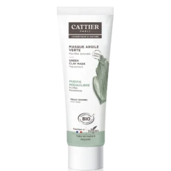CATTIER Masque Argile Verte - Peaus Grasses, 100ml