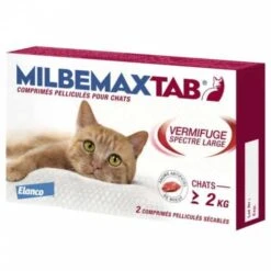 MILBEMAXTAB - Vermifuge Spectre Large - Chat 2kg, 2 Comprimés