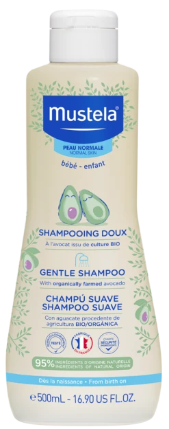 Mustela BÉBÉ - Shampoing Doux à L'avocat, 500ml