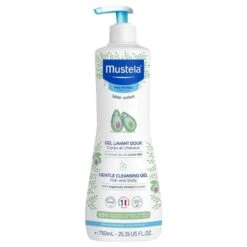 Mustela BEBE - Gel Lavant Doux à L'Avocat - Peau Normale, 750ml