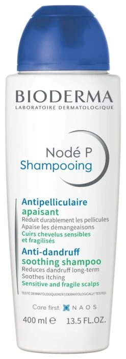 Bioderma NODE P - Shampooing Antipelliculaire Apaisant - Cuirs Chevelus Sensibles Et Irrités, 400ml